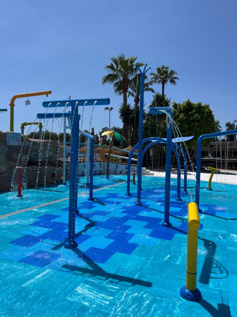 Image of the Aquatic Surfaces in a Splash Park with the Features