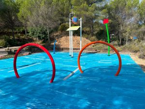 Image of Spray Park with  Gomy Floor surfaces in a Recreational Center 